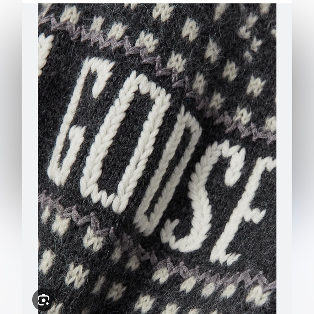 GOLDEN GOOSE Journey belted fringed Fair Isle alpaca and wool-blend cardigan - Picture 5 of 16